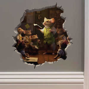 Male Teacher Mouse Hole Decal - My Wonderful Walls