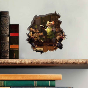 Male Teacher Mouse Hole Decal - My Wonderful Walls