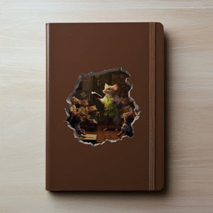 Male Teacher Mouse decal on notebook
