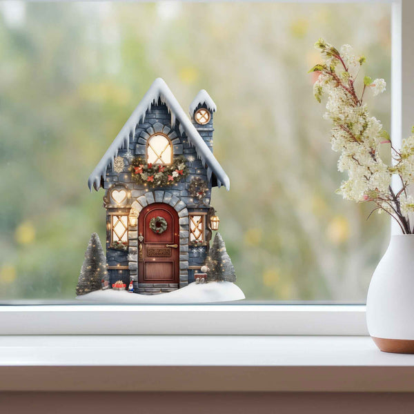 Merry & Bright Fairy Door Decal - My Wonderful Walls