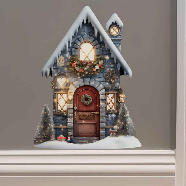 Merry & Bright Fairy Door Decal - My Wonderful Walls