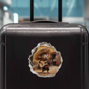 Mexican Mariachi Mouse Hole Decal - My Wonderful Walls