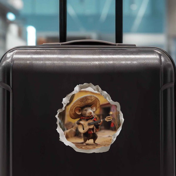 Mexican Mariachi Mouse Hole Decal - My Wonderful Walls