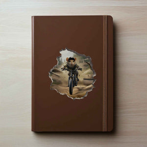 Mountain Biking Mouse Hole Decal - My Wonderful Walls