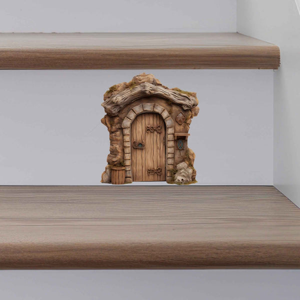 Mountain Village Fairy Door Decal - My Wonderful Walls