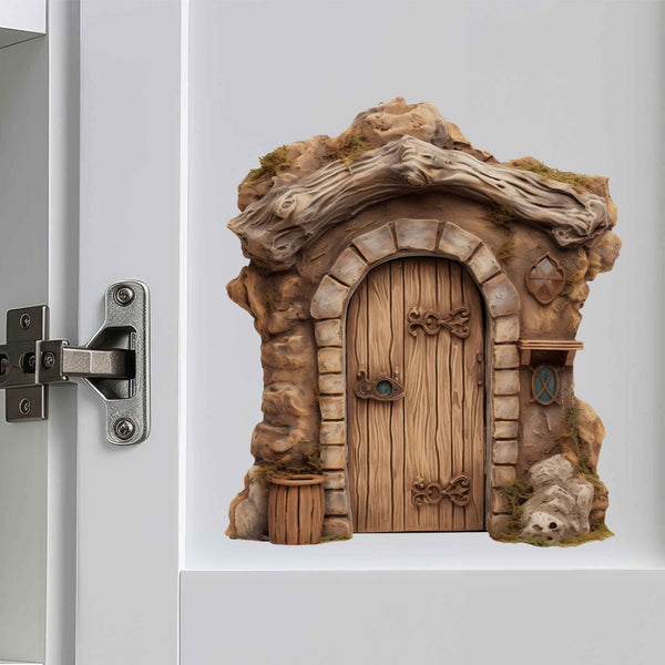 Mountain Village Fairy Door Decal - My Wonderful Walls