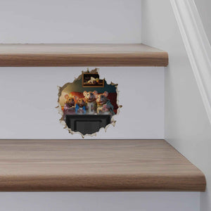 Movie Night Mouse Hole Decal - My Wonderful Walls