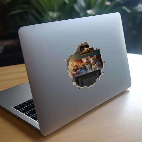 Movie Night Mouse Hole Decal - My Wonderful Walls