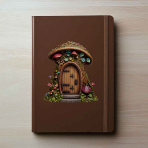 Mushroom Cottage Fairy Door Decal - My Wonderful Walls