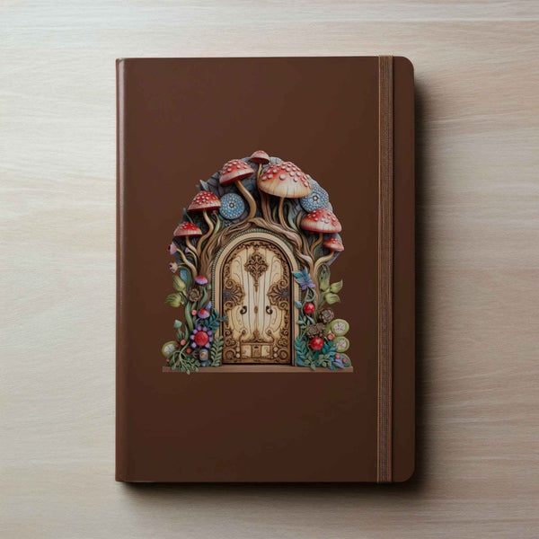 Mushroom Magic Fairy Door Decal - My Wonderful Walls