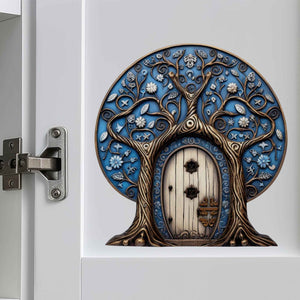 Mystic Blue Fairy Door Decal - My Wonderful Walls