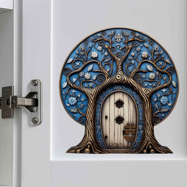 Mystic Blue Fairy Door Decal - My Wonderful Walls