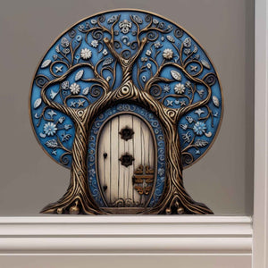 Mystic Blue Fairy Door Decal - My Wonderful Walls