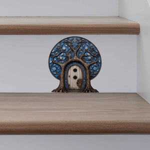 Mystic Blue Fairy Door Decal - My Wonderful Walls