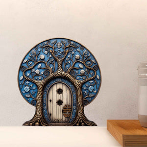 Mystic Blue Fairy Door Decal - My Wonderful Walls