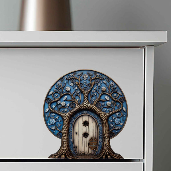 Mystic Blue Fairy Door Decal - My Wonderful Walls