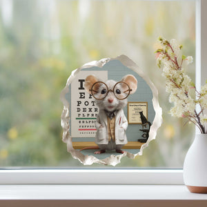 Optometrist Mouse Hole Decal - My Wonderful Walls