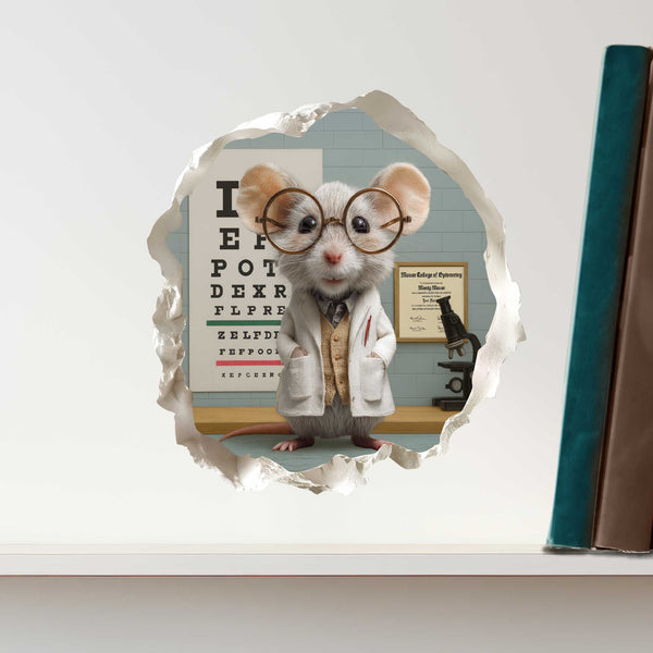 Optometrist Mouse Hole Decal - My Wonderful Walls