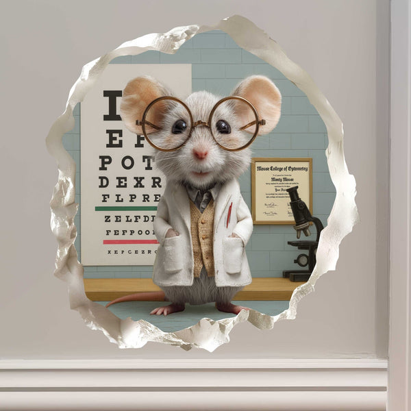 Optometrist Mouse Hole Decal - My Wonderful Walls