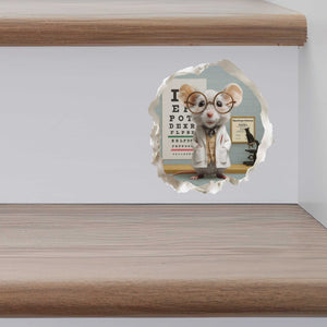 Optometrist Mouse Hole Decal - My Wonderful Walls