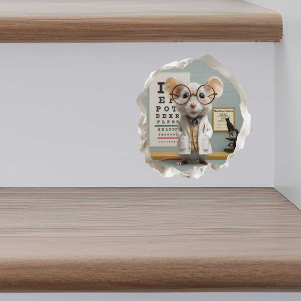 Optometrist Mouse Hole Decal - My Wonderful Walls