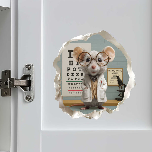 Optometrist Mouse Hole Decal - My Wonderful Walls