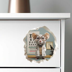 Optometrist Mouse Hole Decal - My Wonderful Walls