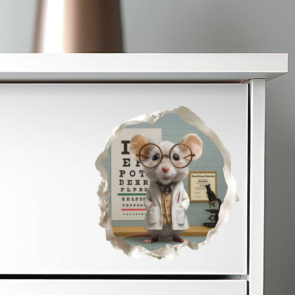 Optometrist Mouse Hole Decal - My Wonderful Walls
