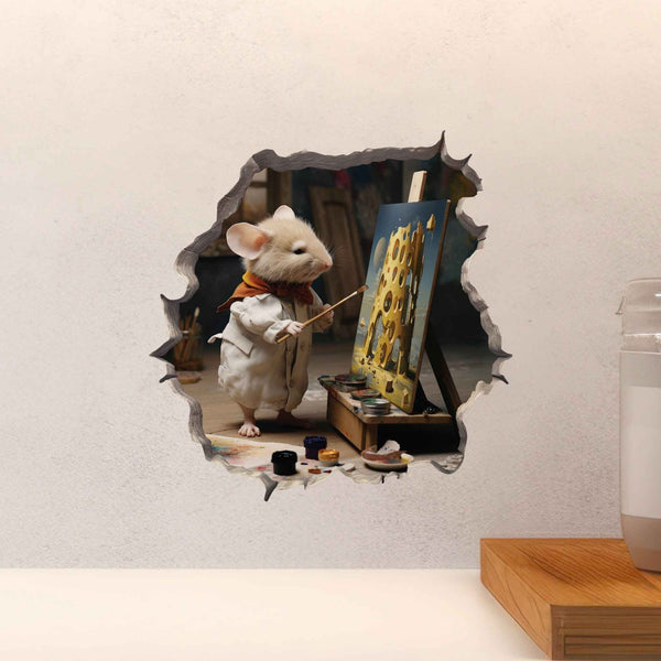 Painter Mouse Hole Decal - My Wonderful Walls