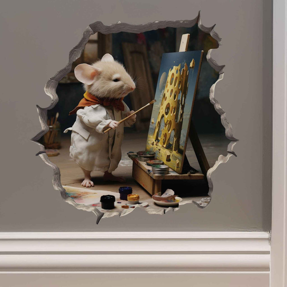 Painter Mouse Hole Decal - My Wonderful Walls