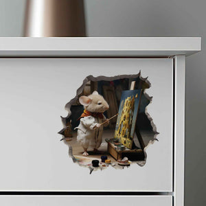 Painter Mouse Hole Decal - My Wonderful Walls
