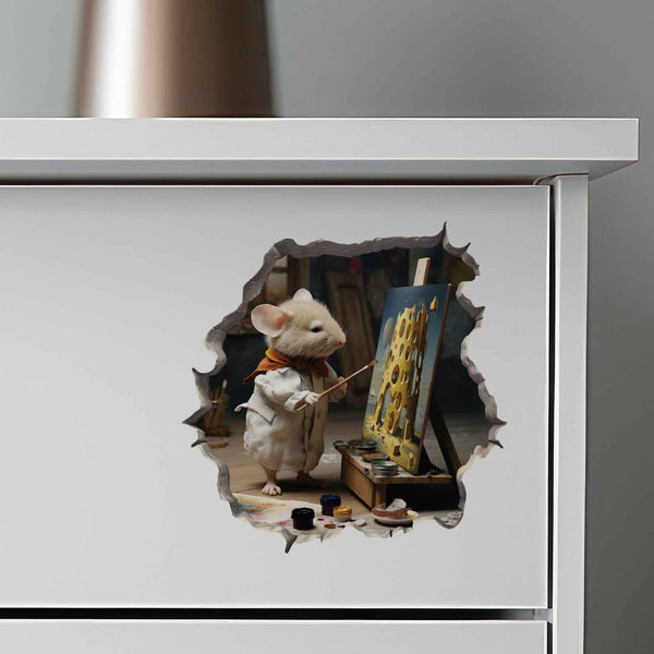 Painter Mouse Hole Decal - My Wonderful Walls