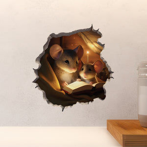Bedtime Tales Mouse Hole Decal