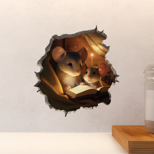 Bedtime Tales Mouse Hole Decal