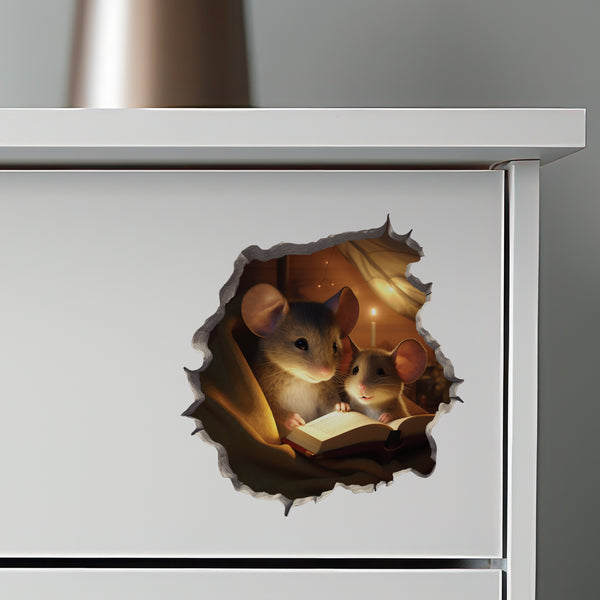 Bedtime Tales Mouse Hole Decal