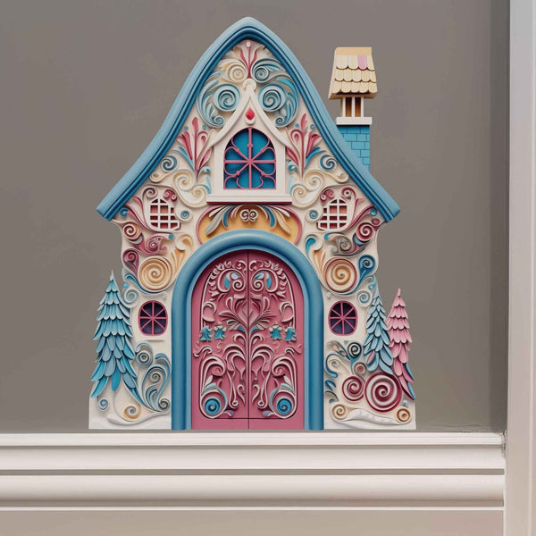 Pastel Pines Fairy Door Decal - My Wonderful Walls