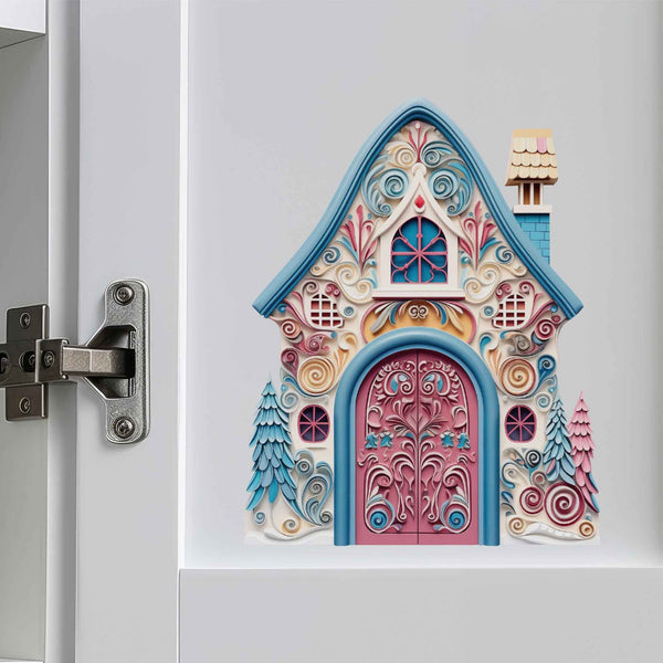 Pastel Pines Fairy Door Decal - My Wonderful Walls