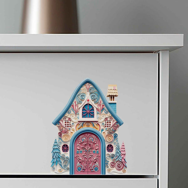 Pastel Pines Fairy Door Decal - My Wonderful Walls