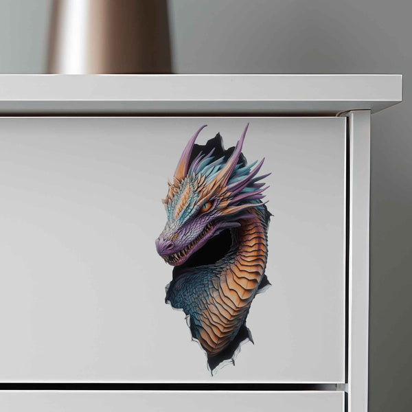 Pearlescent Dragon Hole Decal - My Wonderful Walls