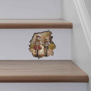 Pedal Pals Mouse Hole Decal - My Wonderful Walls
