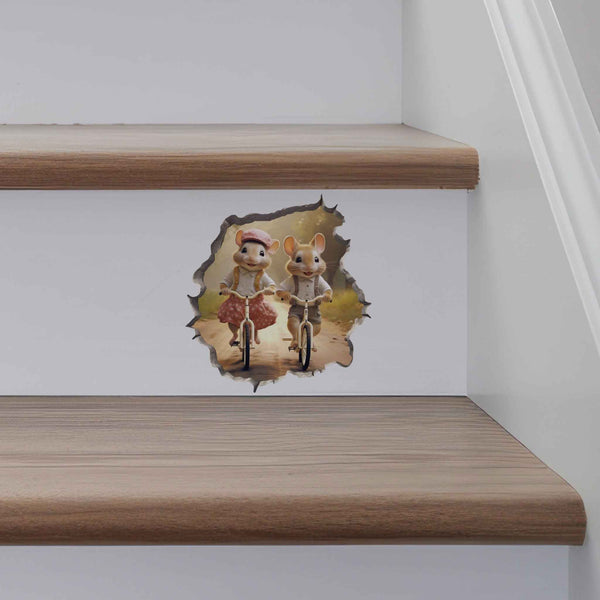Pedal Pals Mouse Hole Decal - My Wonderful Walls