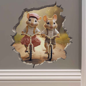 Pedal Pals Mouse Hole Decal - My Wonderful Walls