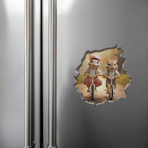 Pedal Pals Mouse Hole Decal - My Wonderful Walls