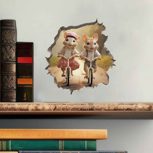 Pedal Pals Mouse Hole Decal - My Wonderful Walls