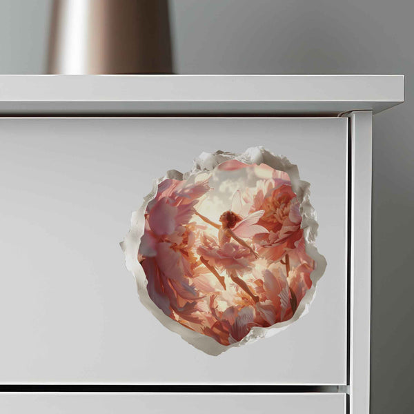 Peony Fairy Hole Decal - My Wonderful Walls