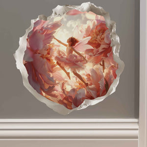 Peony Fairy Hole Decal - My Wonderful Walls