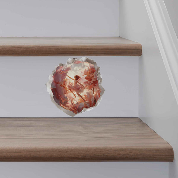 Peony Fairy Hole Decal - My Wonderful Walls