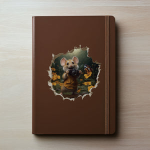 Photographer Mouse decal on notebook