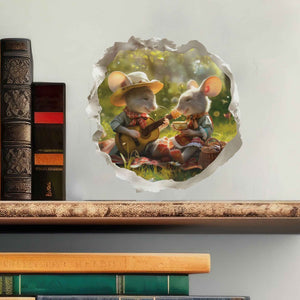 Picnic Mouse Hole Decal - My Wonderful Walls