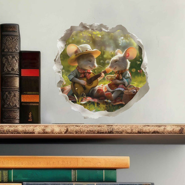 Picnic Mouse Hole Decal - My Wonderful Walls